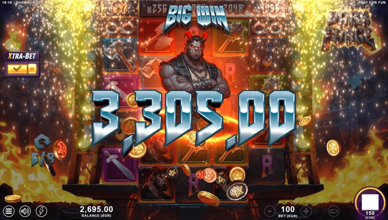 Dark Forge - ชัยชนะครั้งใหญ่พร้อมแถบ doubling ที่ใช้งานอยู่